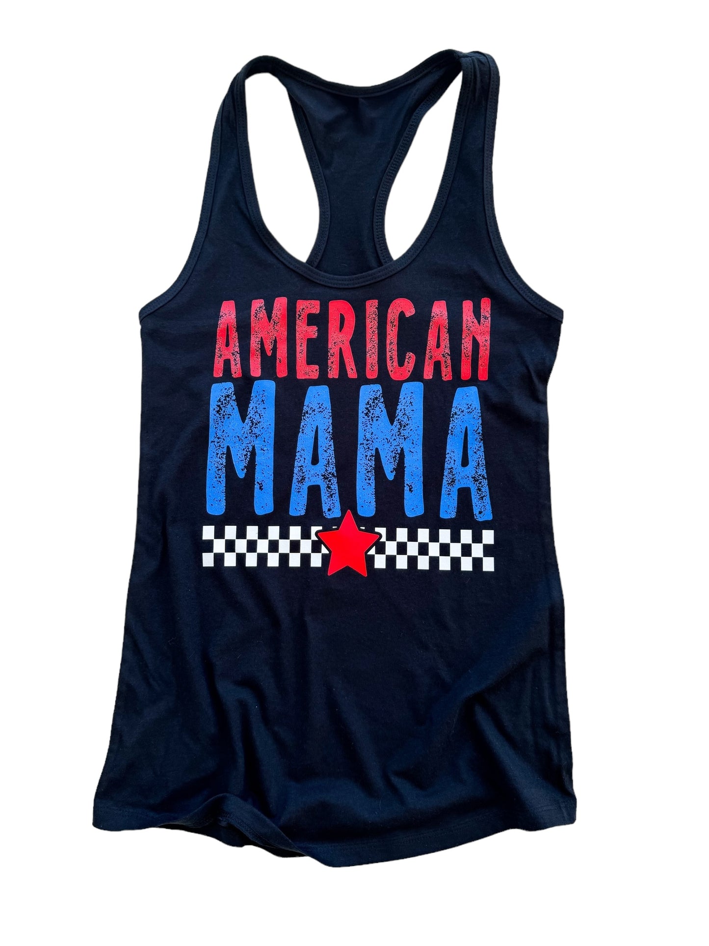 Checkered American MAMA / DAD