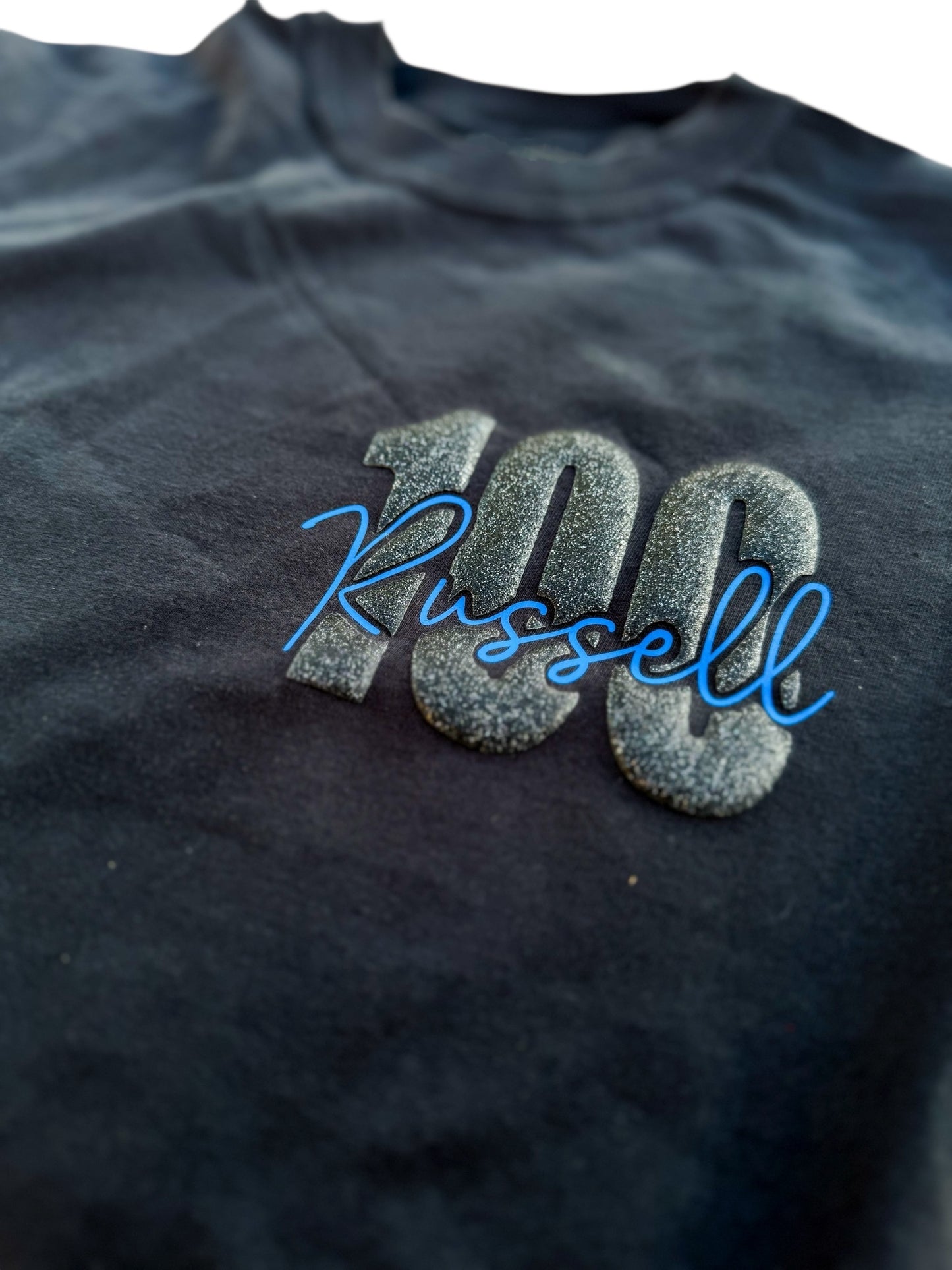 The Name Behind the Number- Leo Badge Glitter