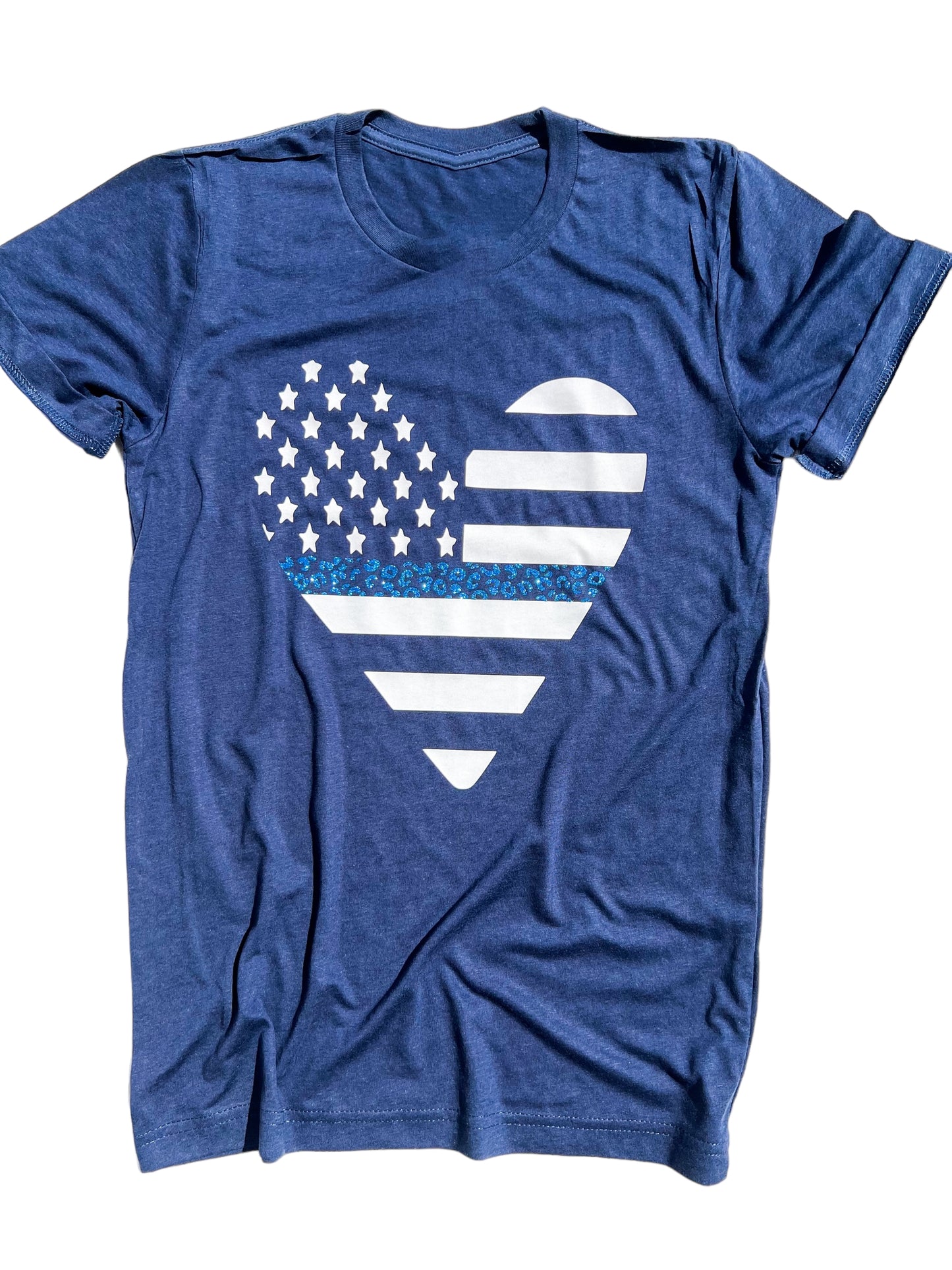 Leopard Thin Blue Line Heart