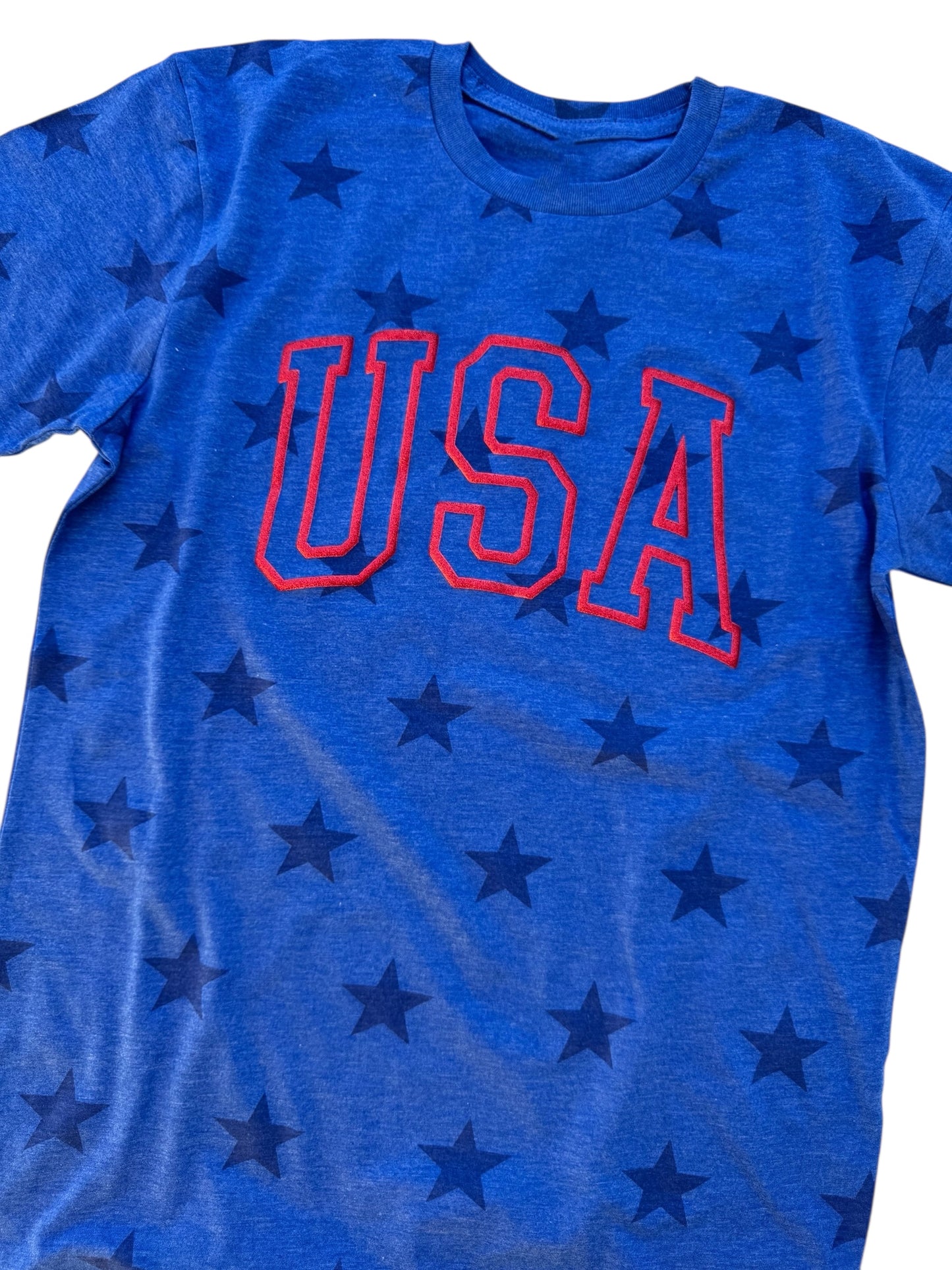 USA - Stars - GLITTER PUFF