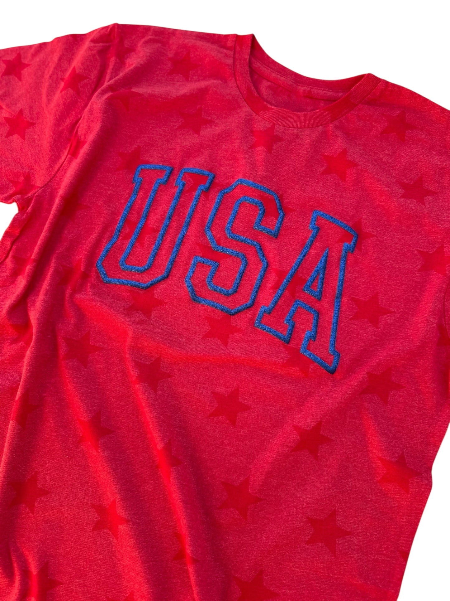 USA - Stars - GLITTER PUFF