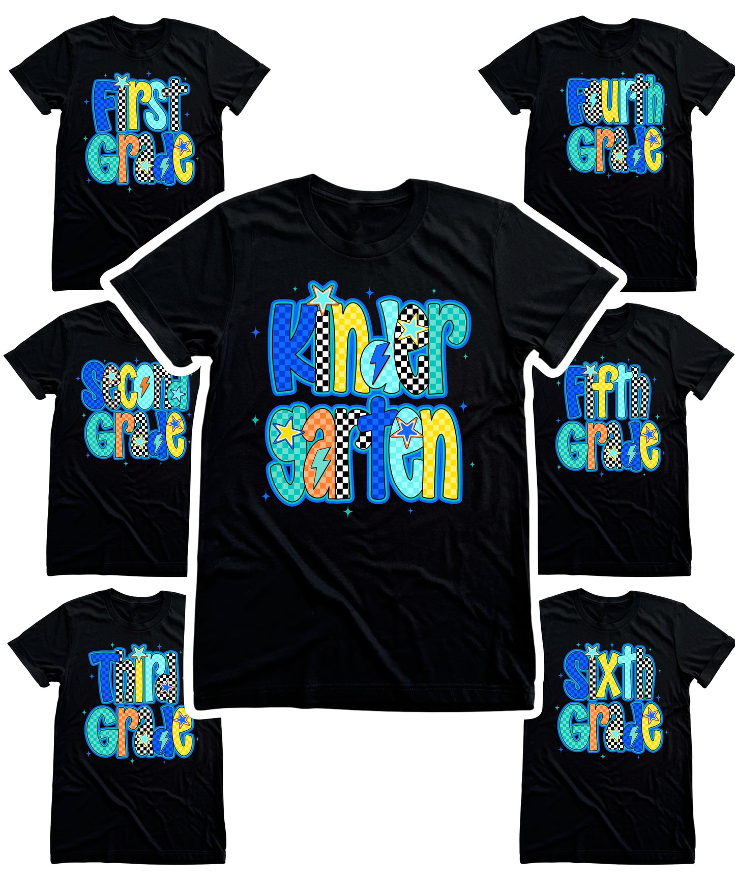 Back To School Blue Doodle- CUSTOMIZABLE