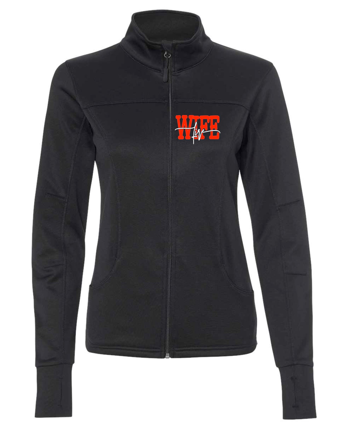 BLACK JACKET - 911 , FIRE , LAW ENFORCEMENT, NURSE POCKET DESIGN
