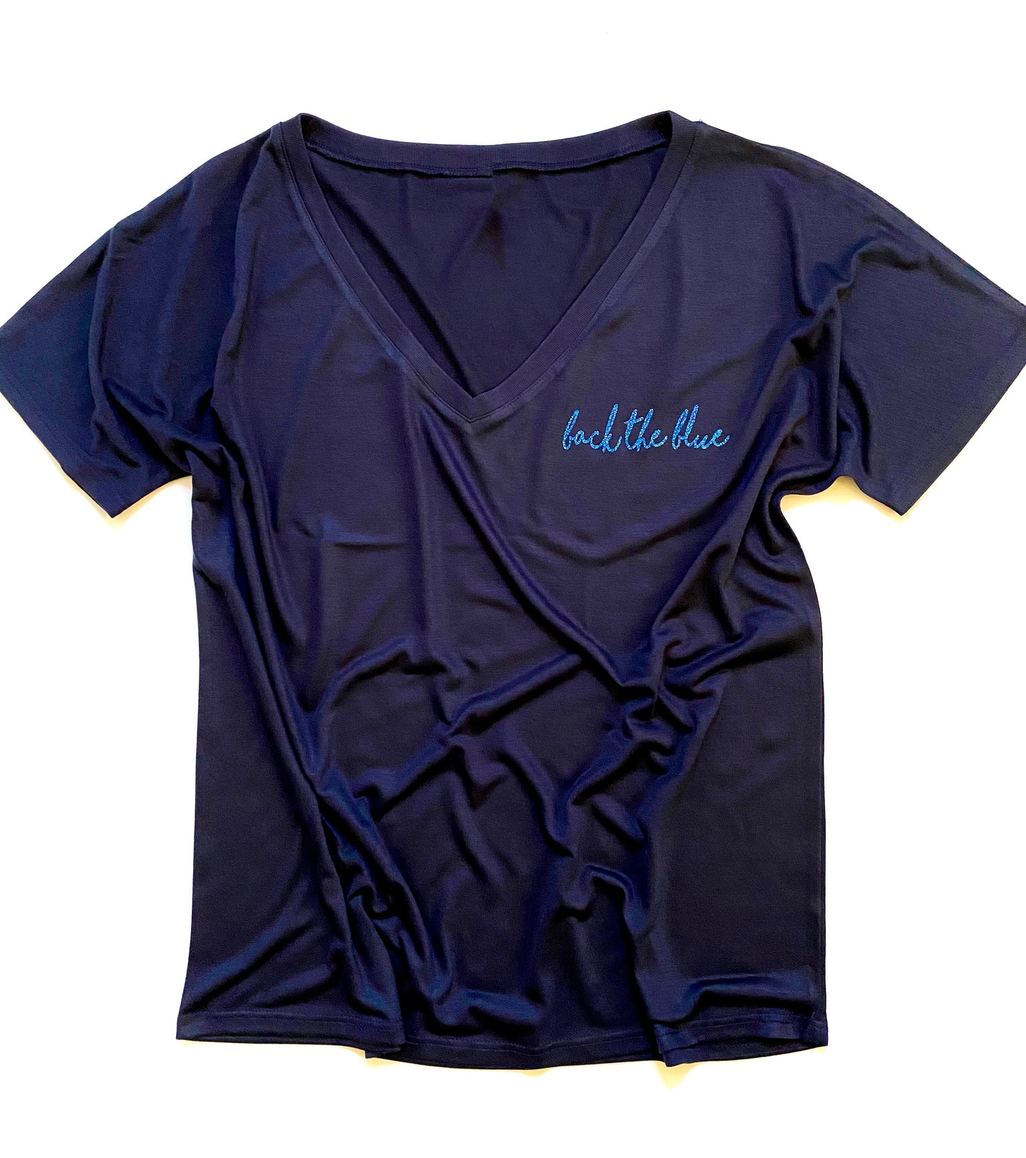 Back the blue - Cursive - Pocket Design