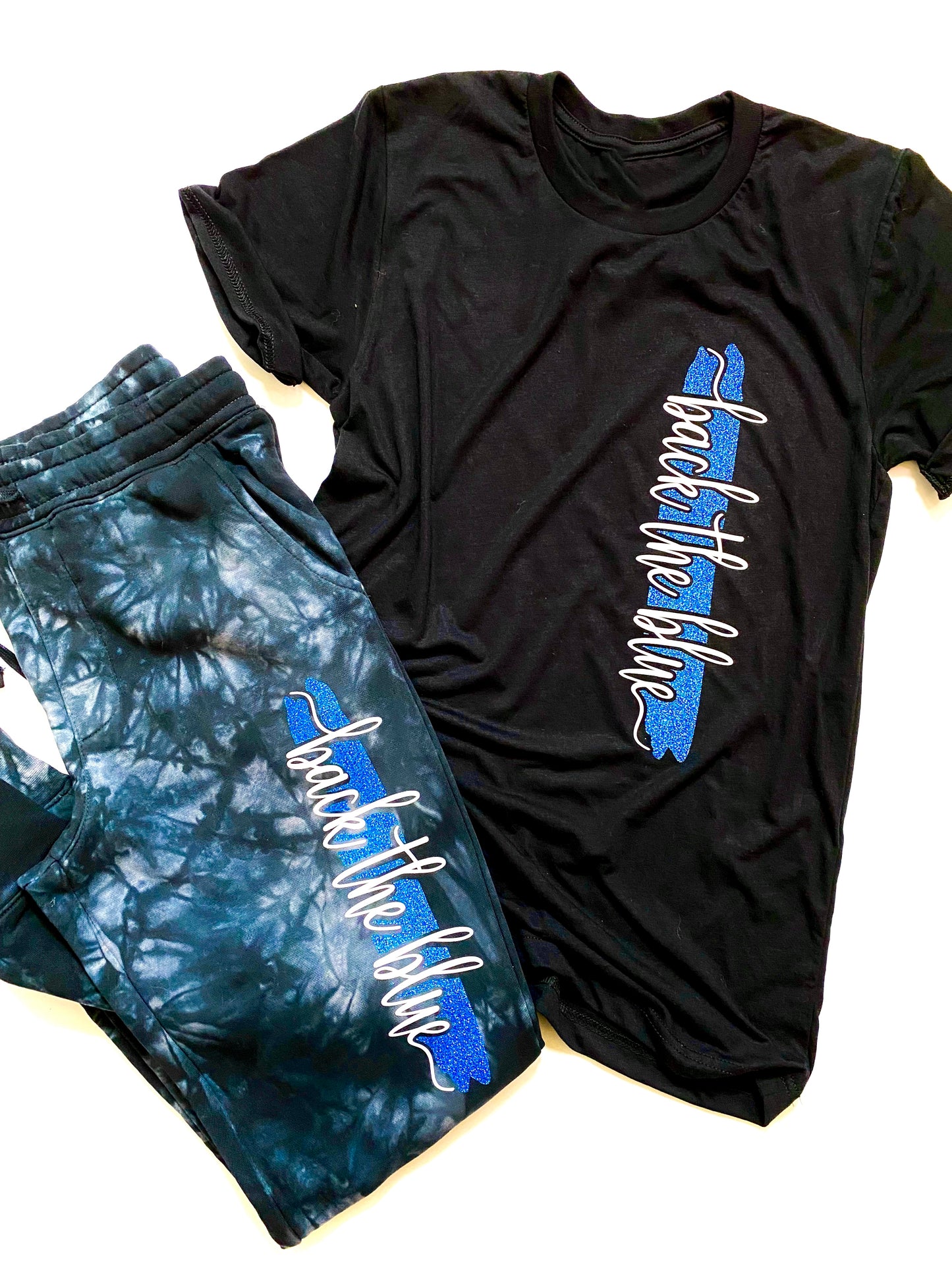 Back the blue cursive line - TOP