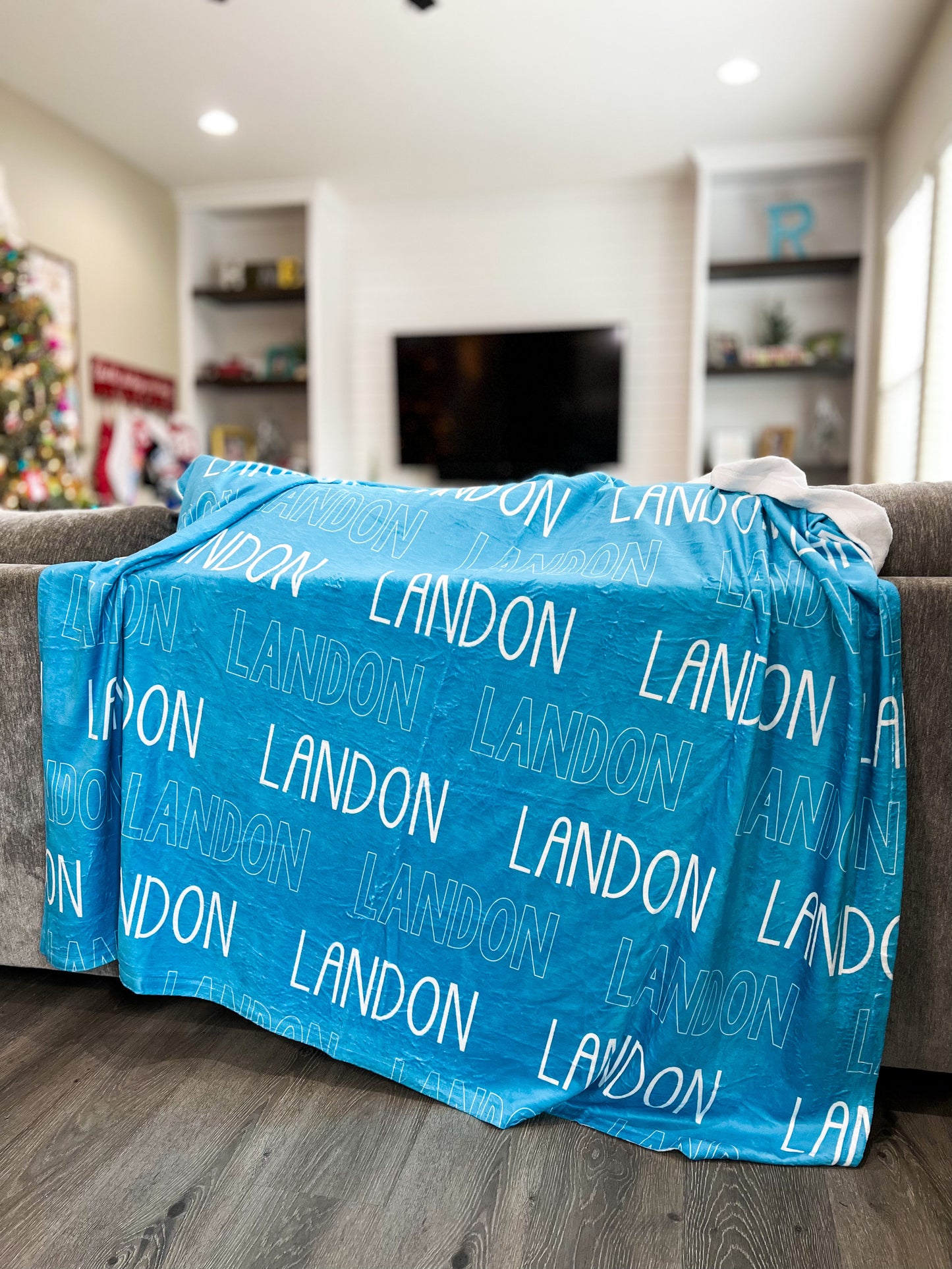 ALL COLORS Personalized Name Blanket