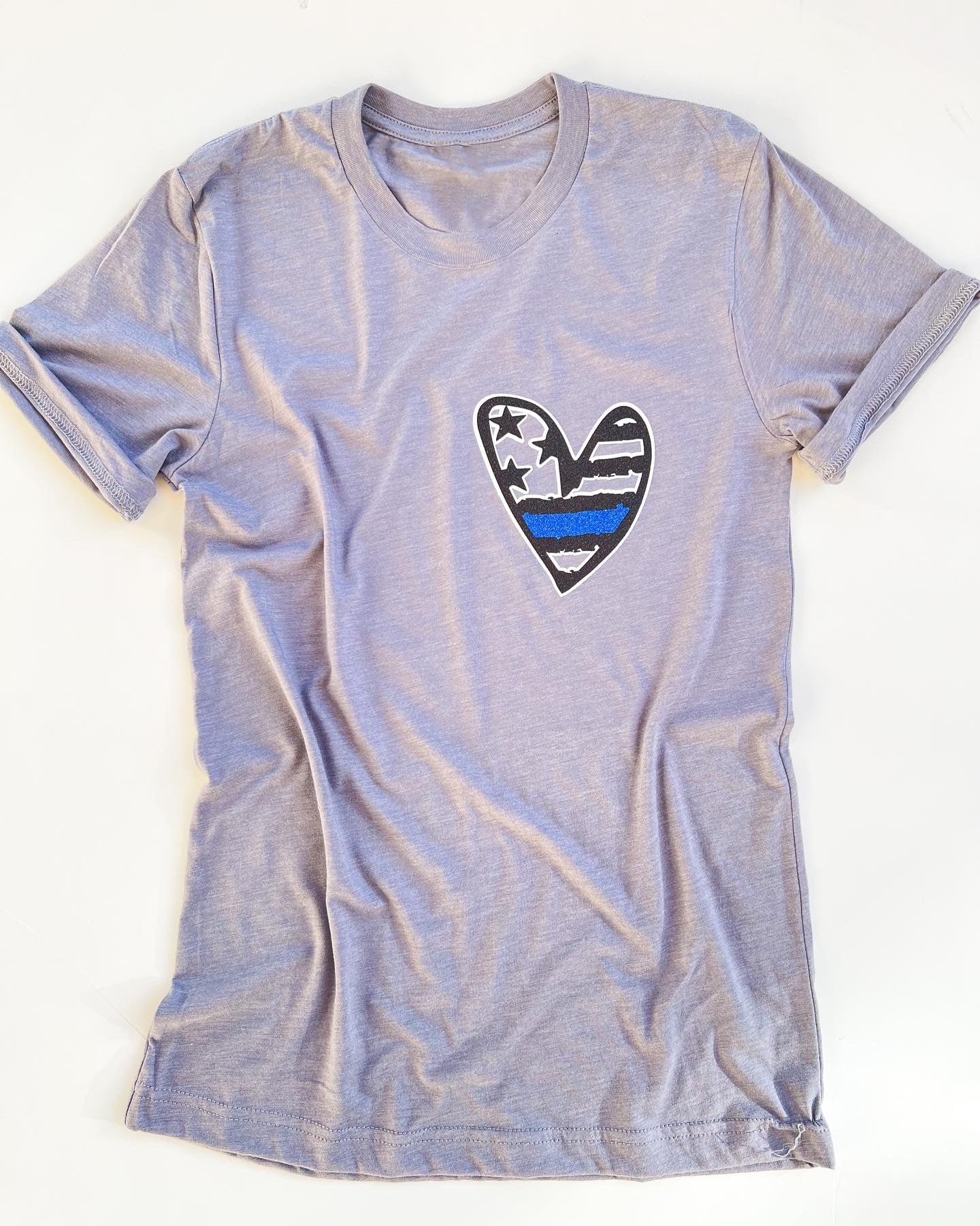 Distressed TBL Heart Pocket