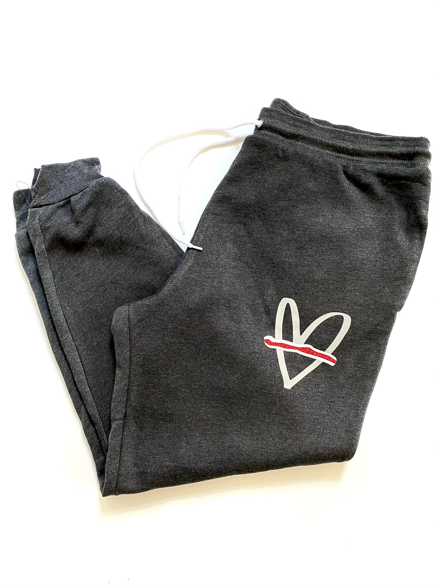 RED AND WHITE line - JOGGERS