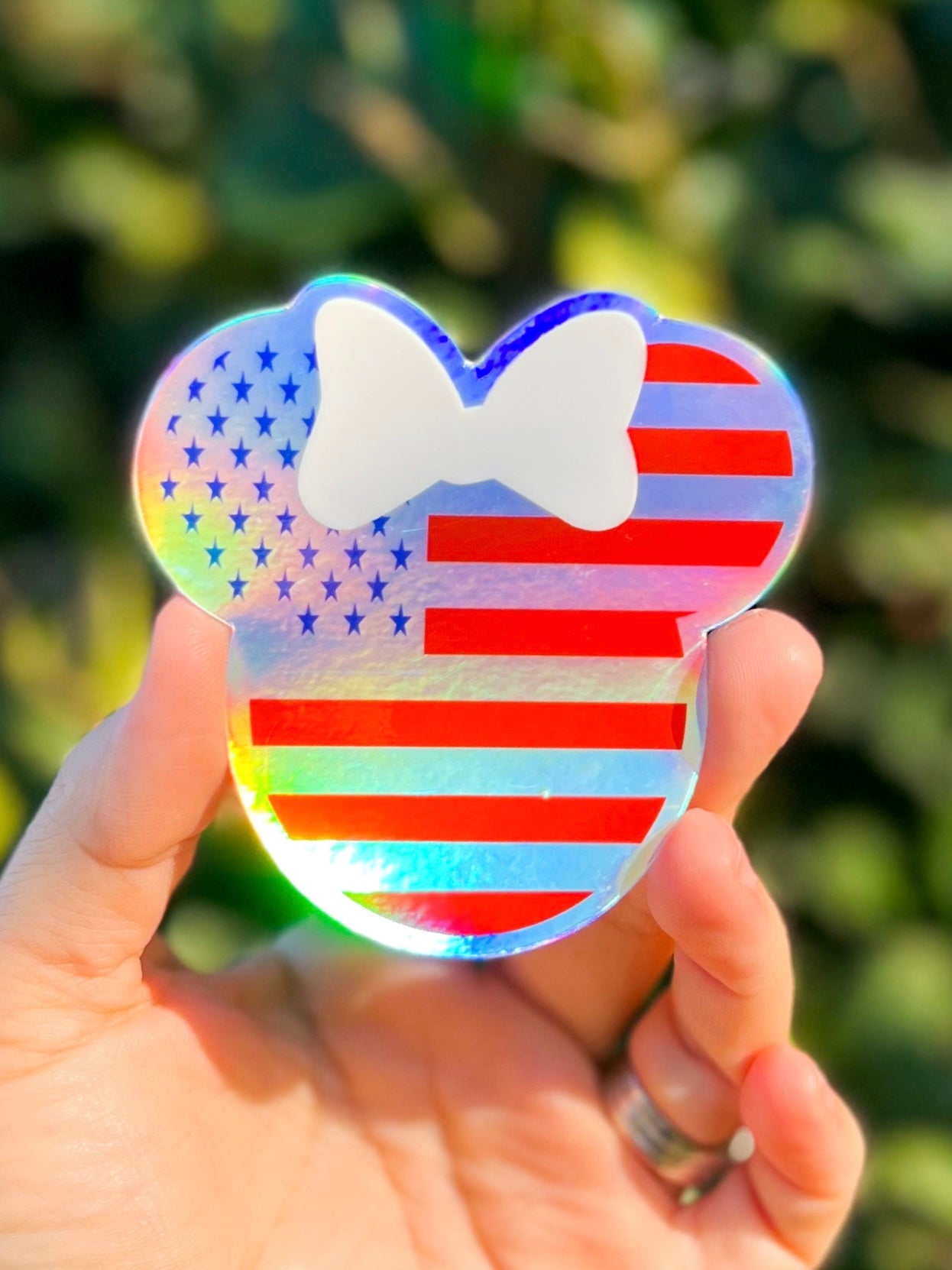 Patriotic Mickey- STICKER