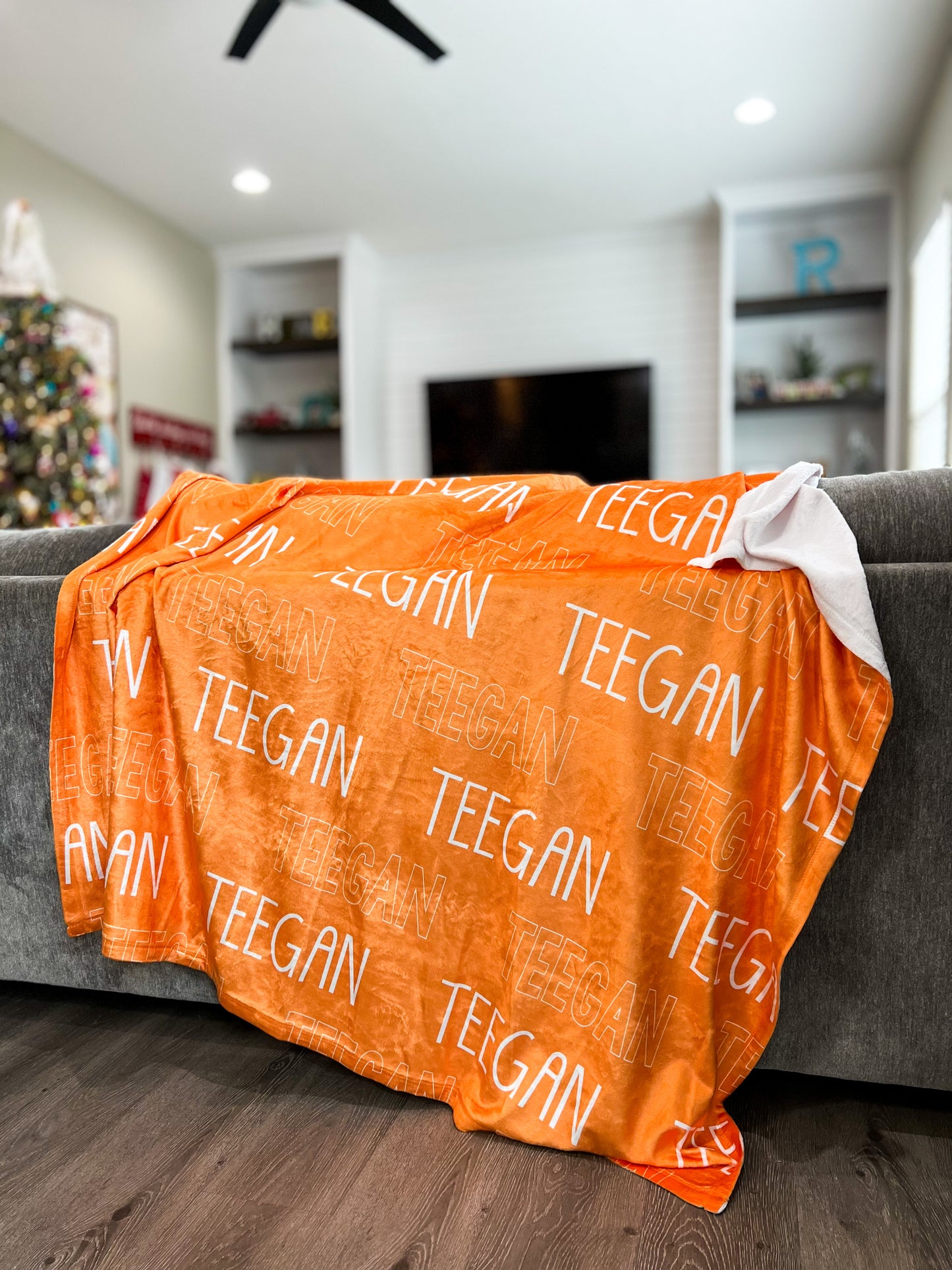ALL COLORS Personalized Name Blanket