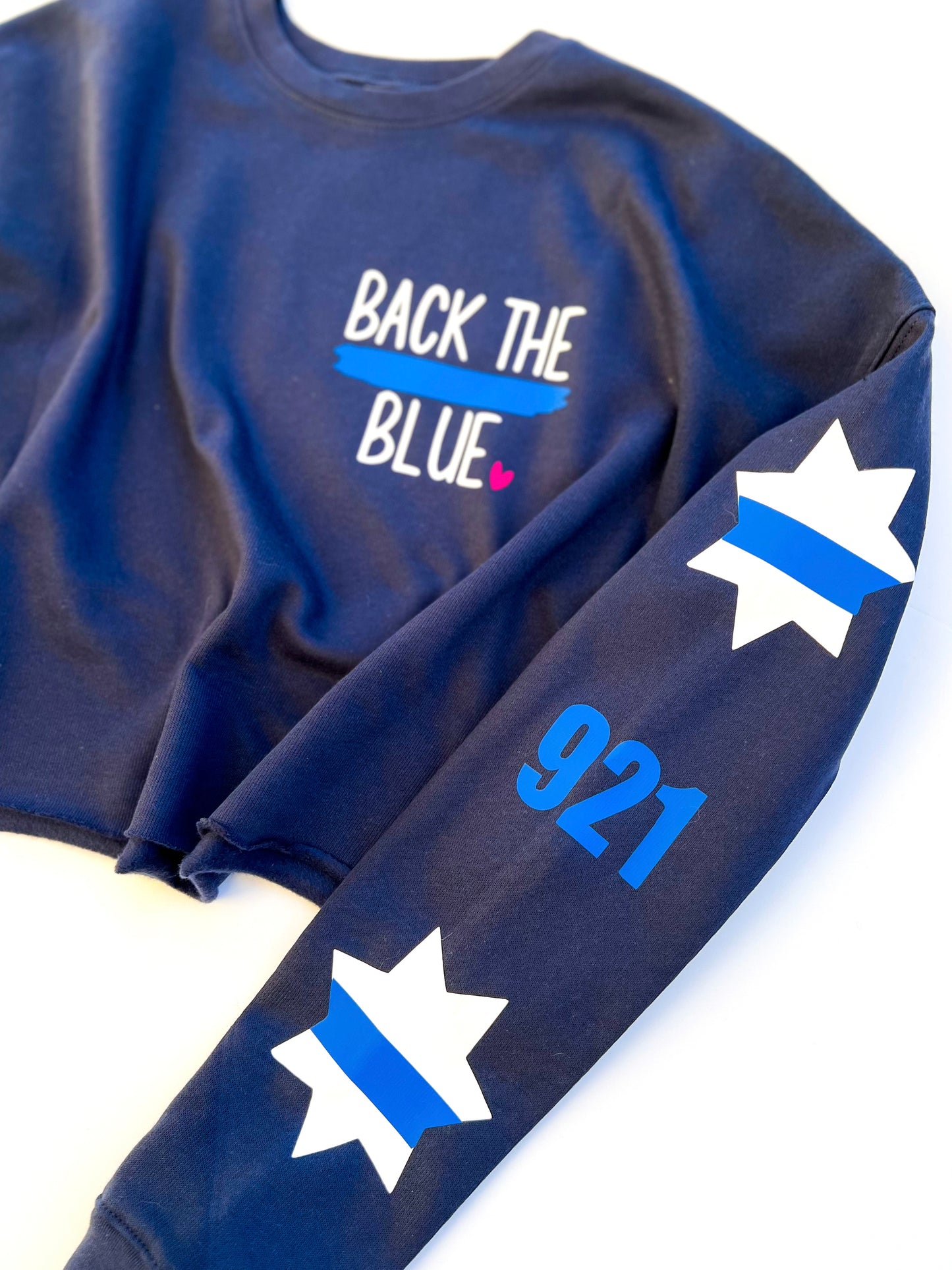 Back the Blue - Pocket and Sleeve design