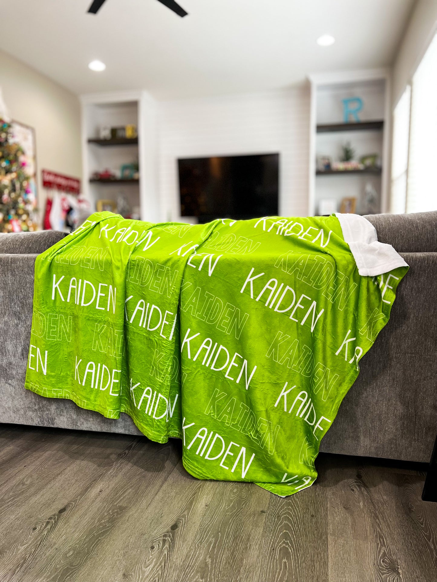 ALL COLORS Personalized Name Blanket
