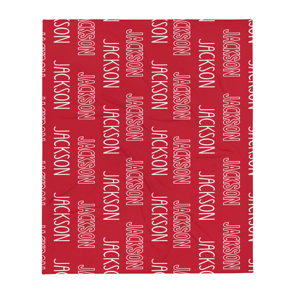 ALL COLORS Personalized Name Blanket