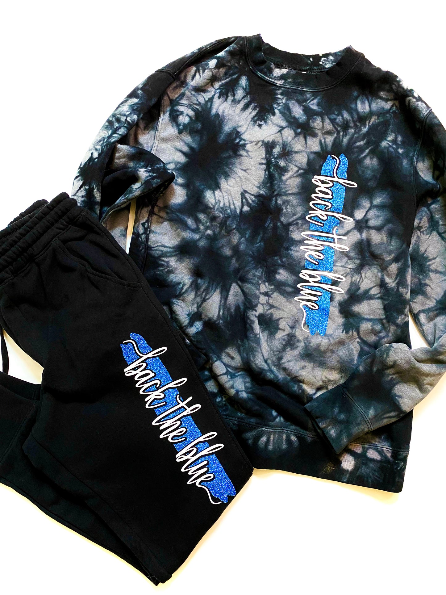 Back the blue cursive line - TOP