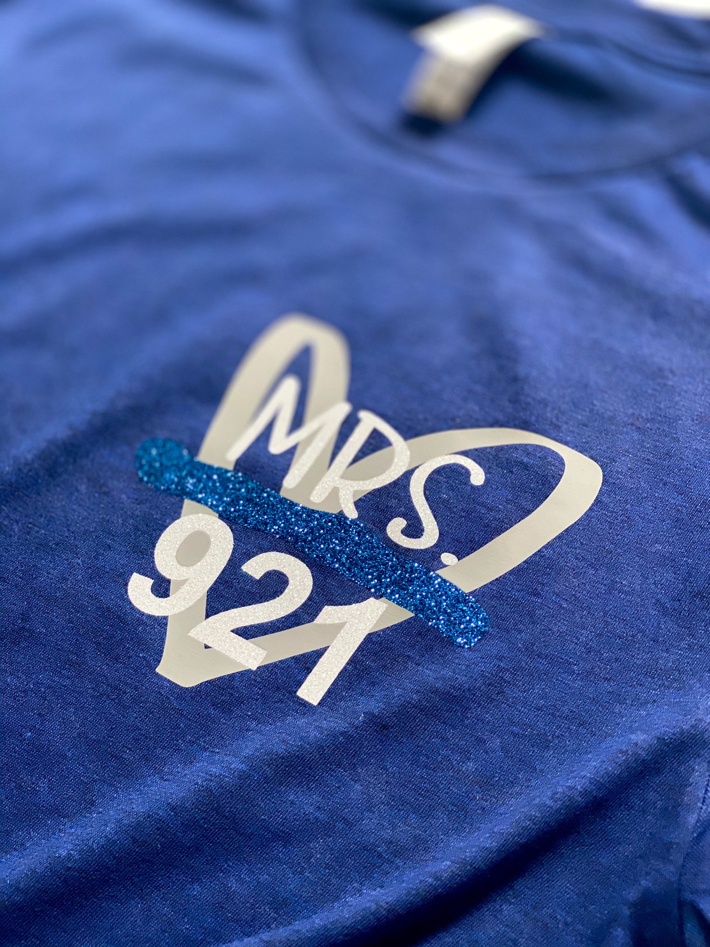 MRS. Thin blue line heart - POCKET DESIGN