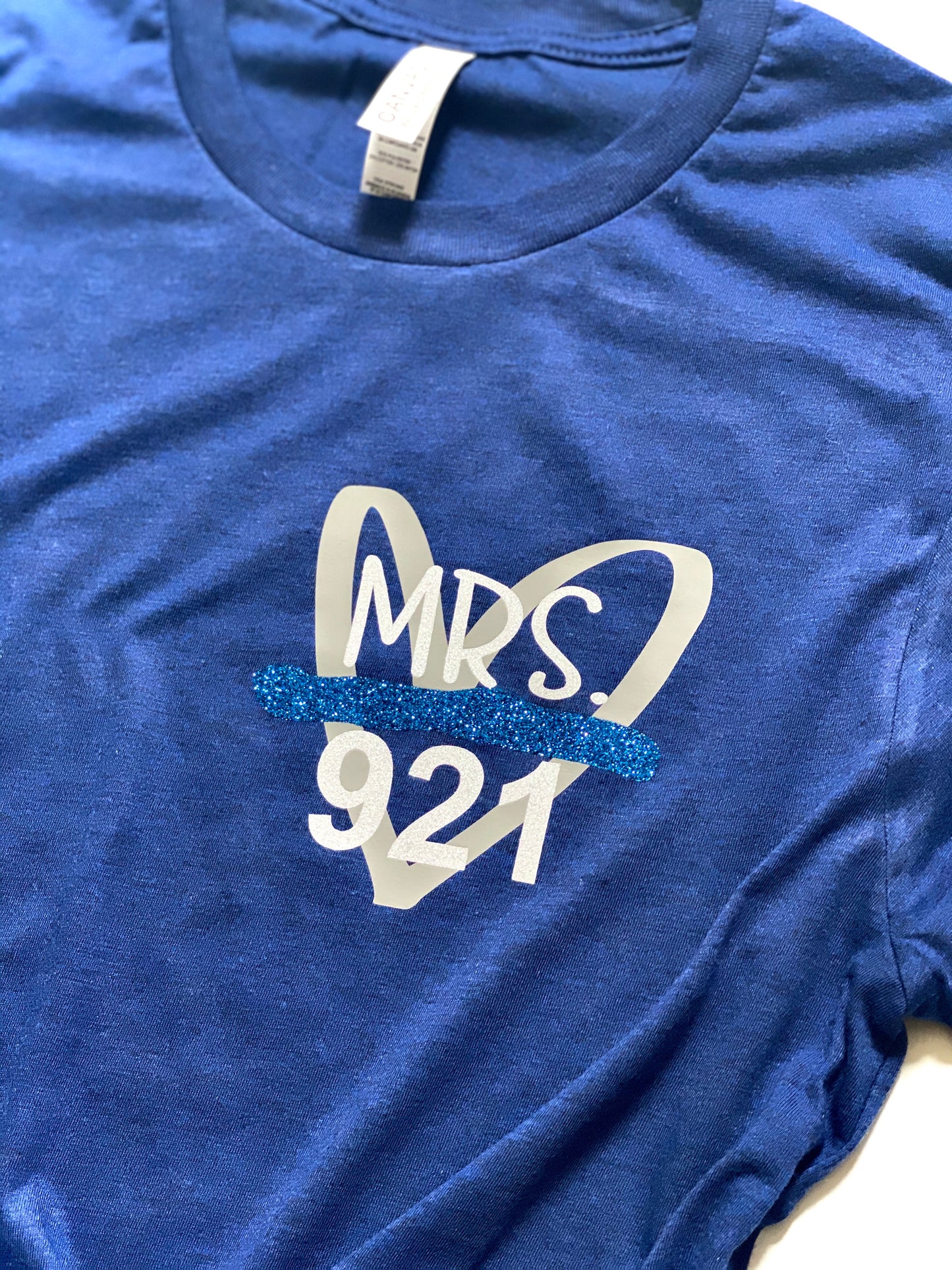 MRS. Thin blue line heart - POCKET DESIGN