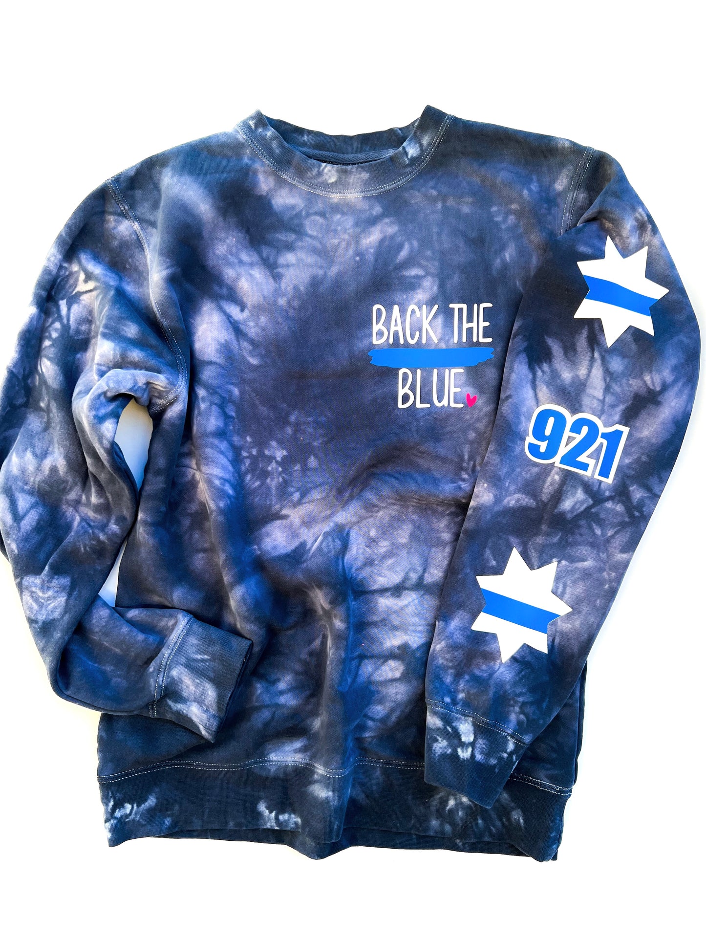 Back the Blue - Pocket and Sleeve design