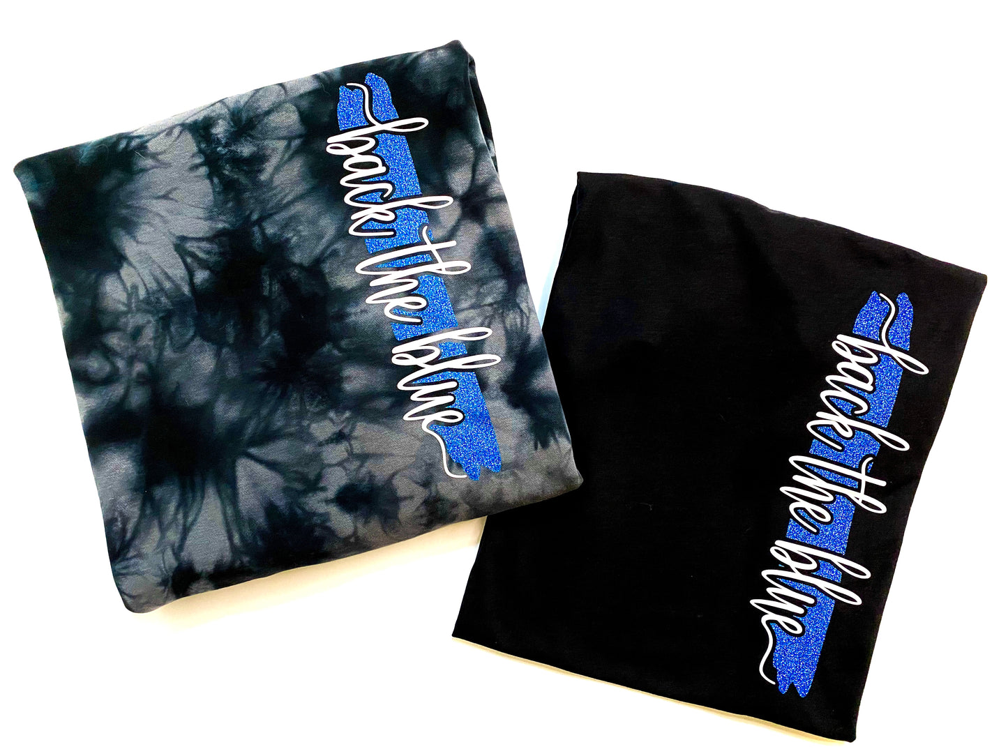 Back the blue cursive line - TOP