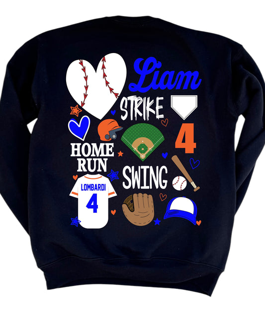 BASEBALL DOODLE - CUSTOMIZABLE