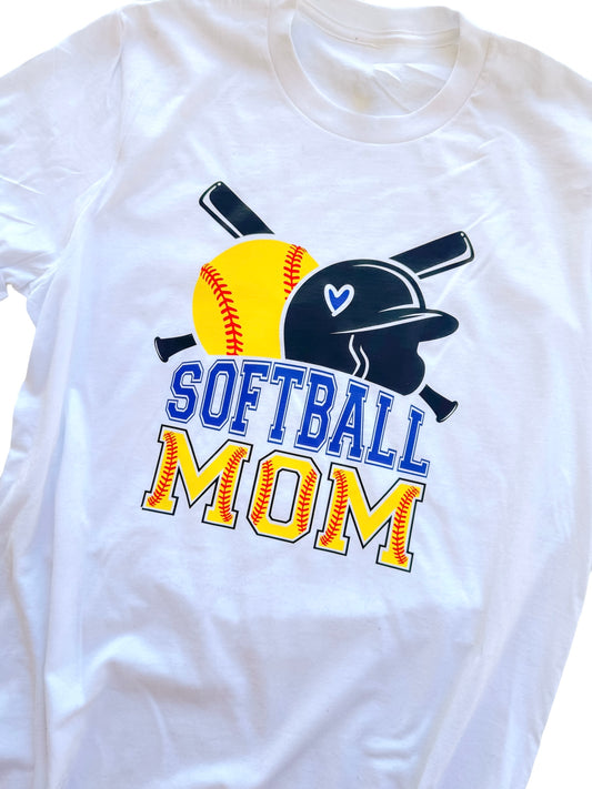 Softball Mom-  CUSTOM DESIGN COLORS