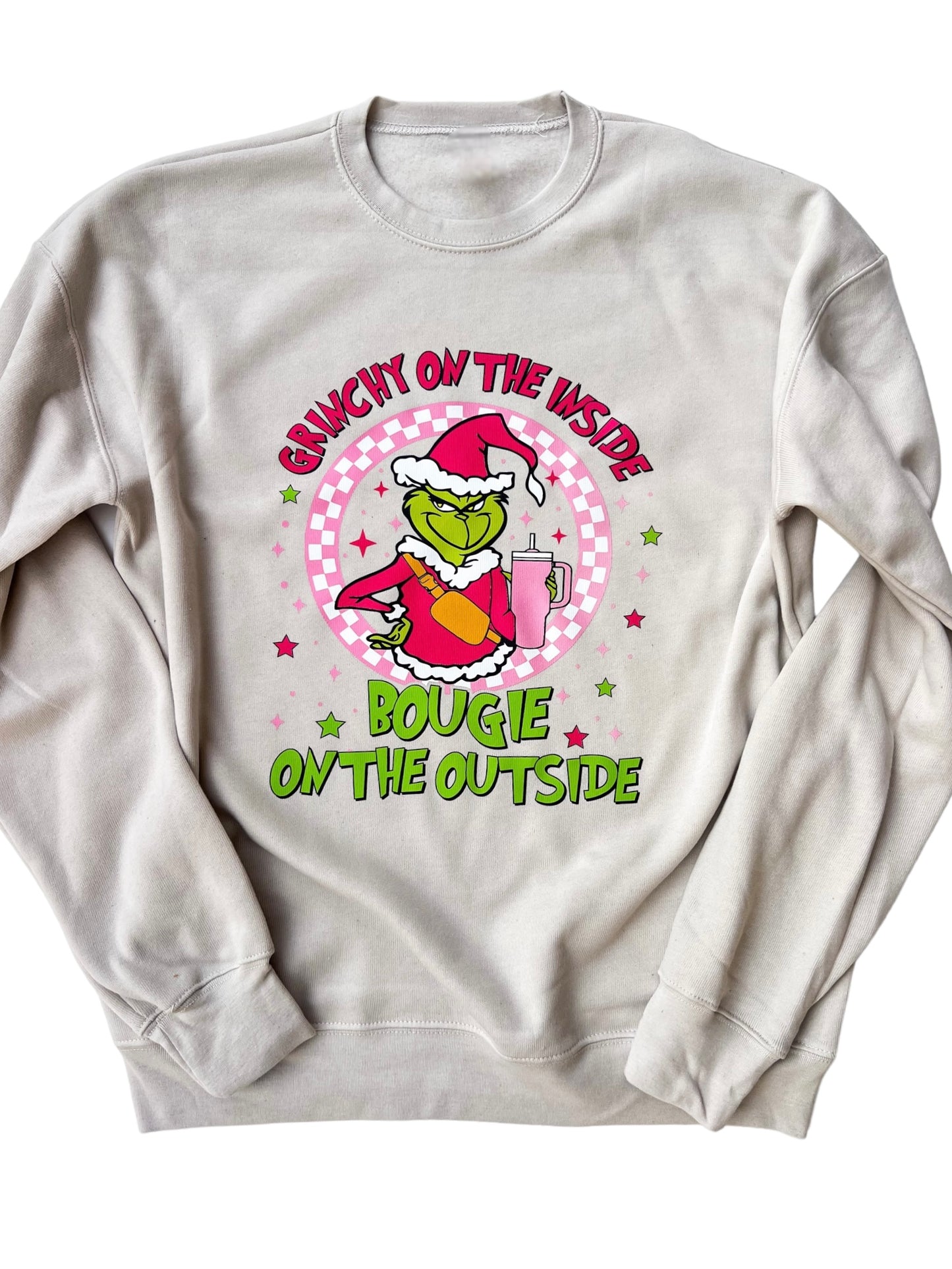 Grinchy on the inside, bougie on the outside