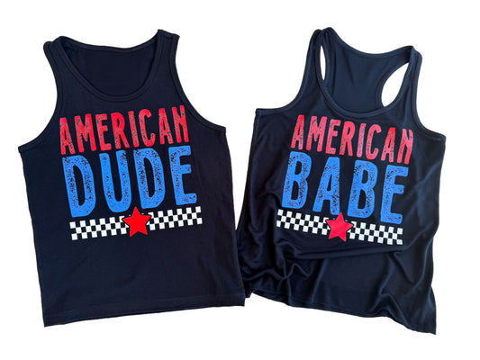 Checkered American BABE / DUDE