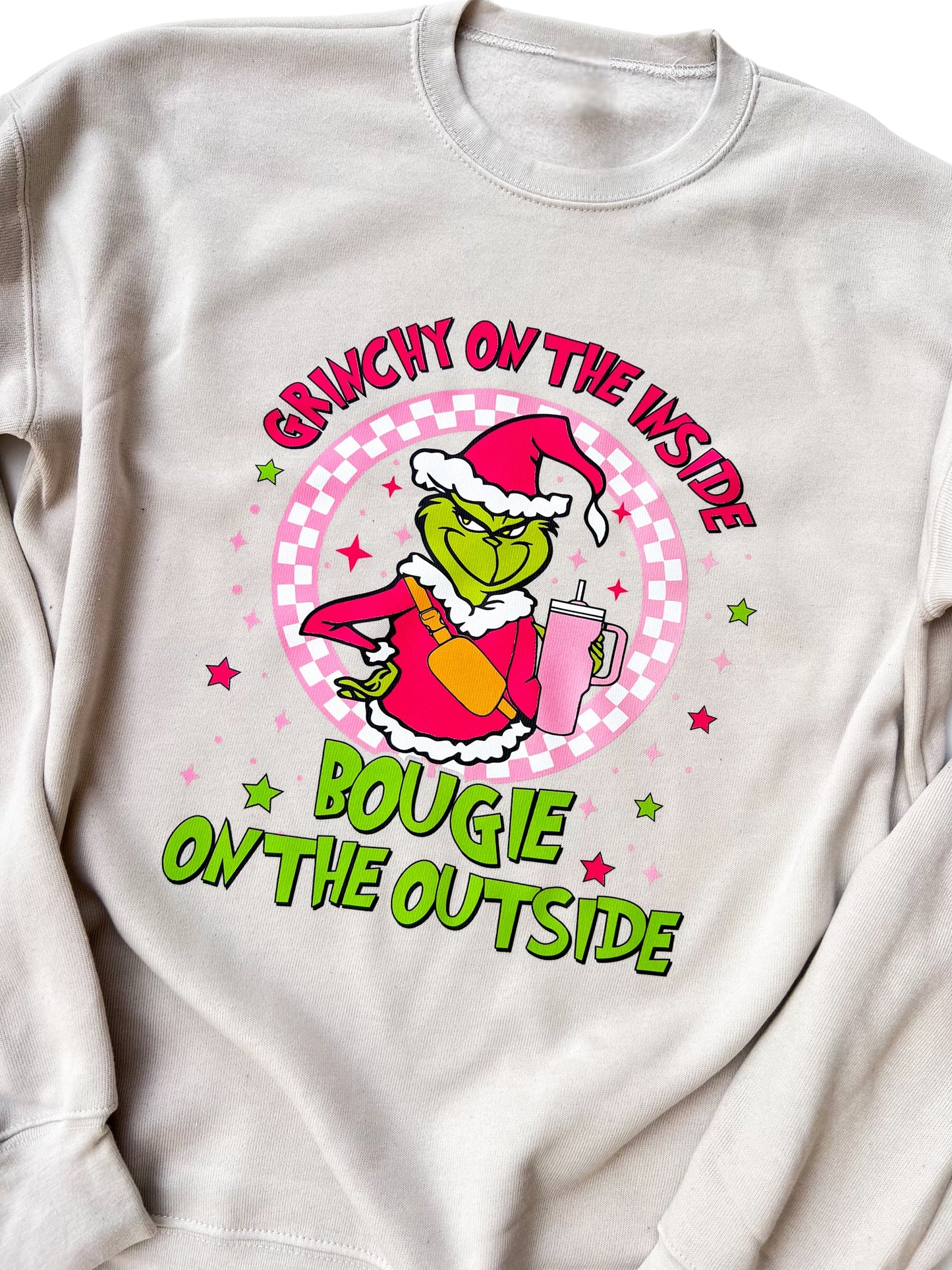 Grinchy on the inside, bougie on the outside