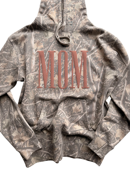CUSTOM WORD - ADULT Camo Heavyweight Hooded Sweatshirt