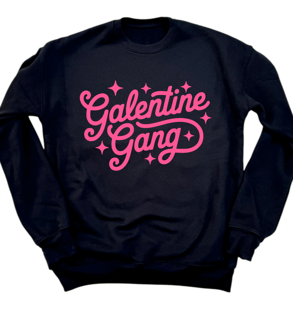 Galentine Gang - Black Apparel - Multiple Styles