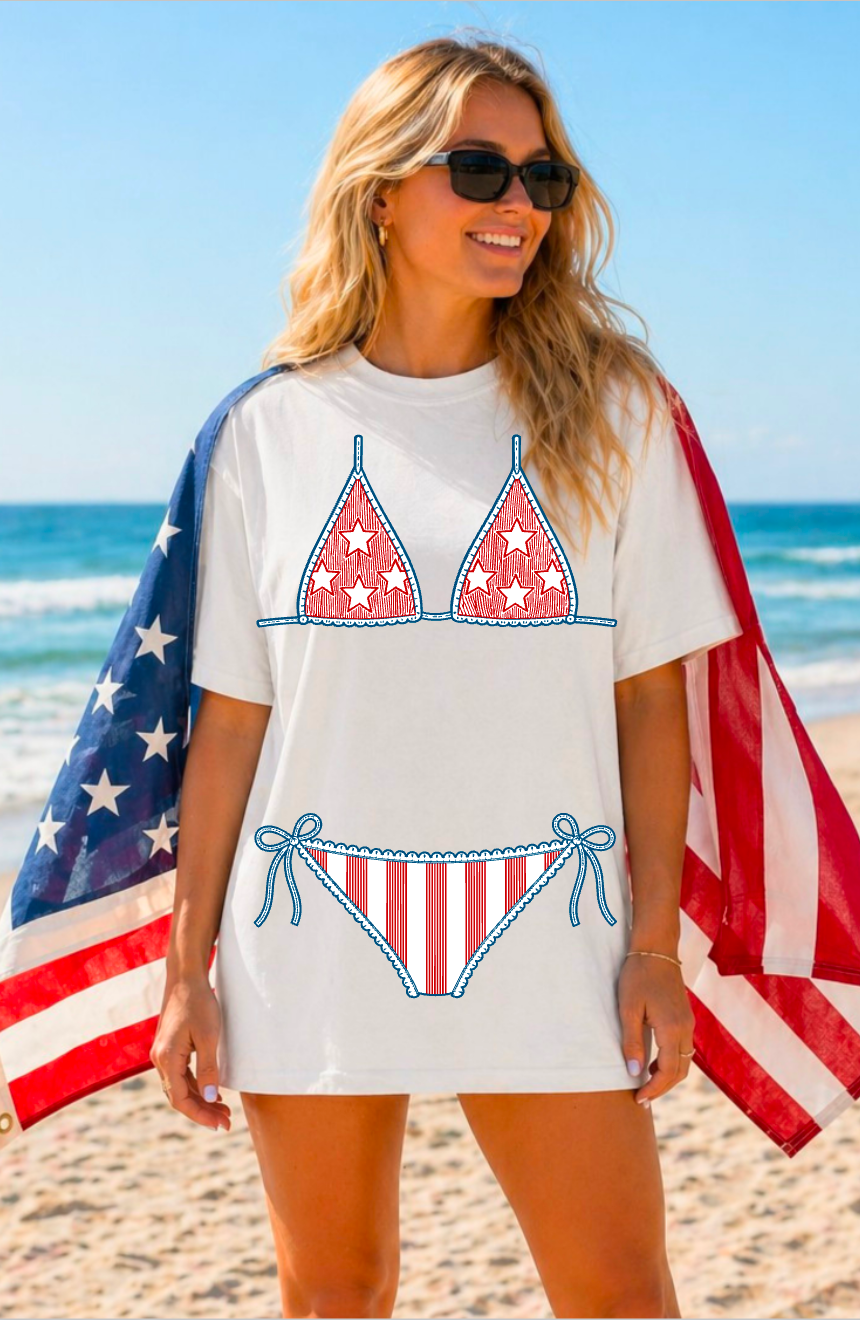 Patriotic Bikini - Multiple Shirt Styles
