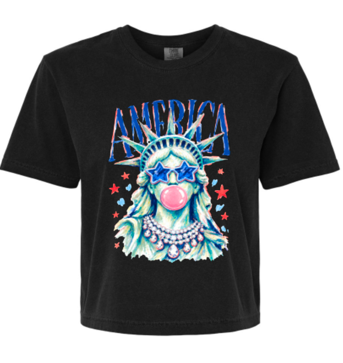 America Lady Liberty Bubble Gum - Multiple Shirt Styles