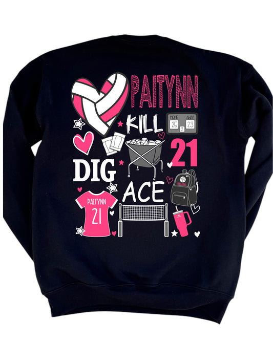 Volleyball Doodle   *CUSTOMIZABLE*