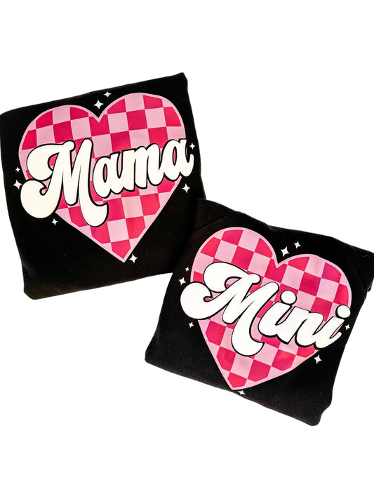 Mama Mini Check Heart