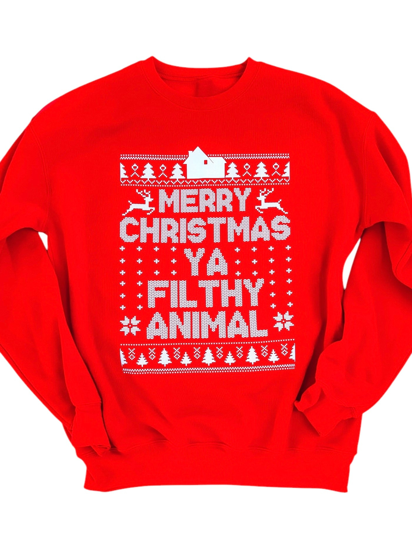 Merry Christmas You Filthy Animal- Christmas Sweater