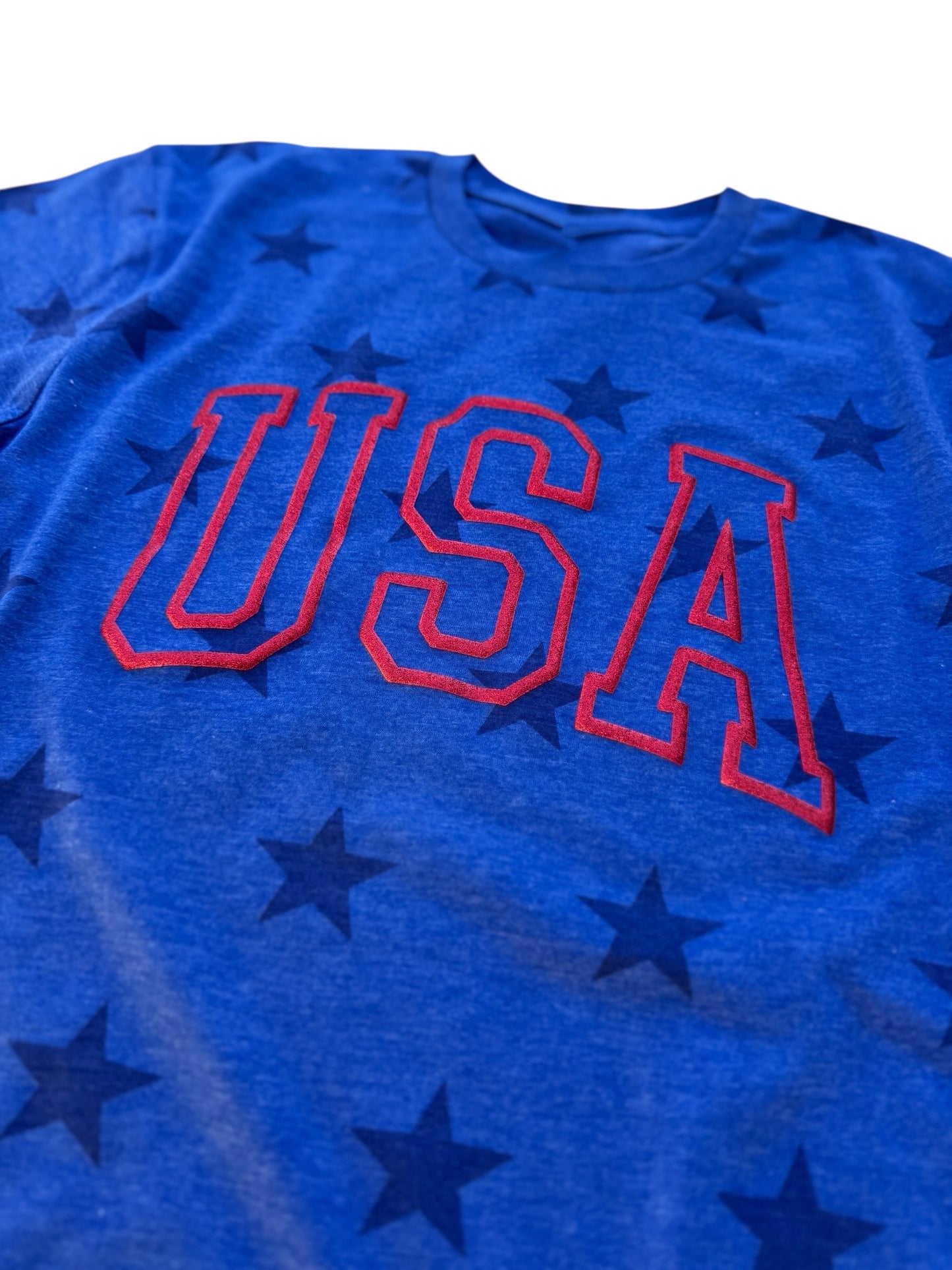 USA - Stars - GLITTER PUFF