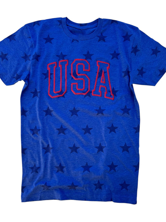 USA - Stars - GLITTER PUFF