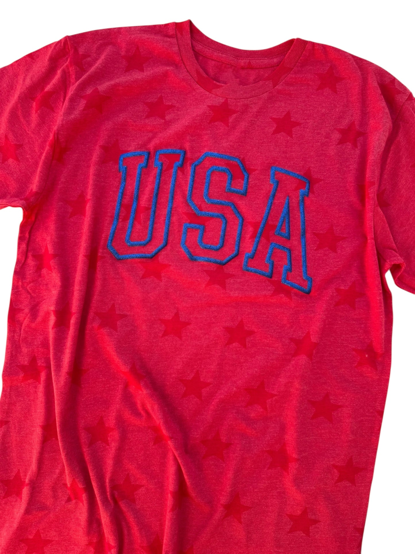 USA - Stars - GLITTER PUFF