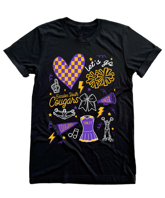 CUSTOMIZABLE Cheer Doodle - NO LOGO