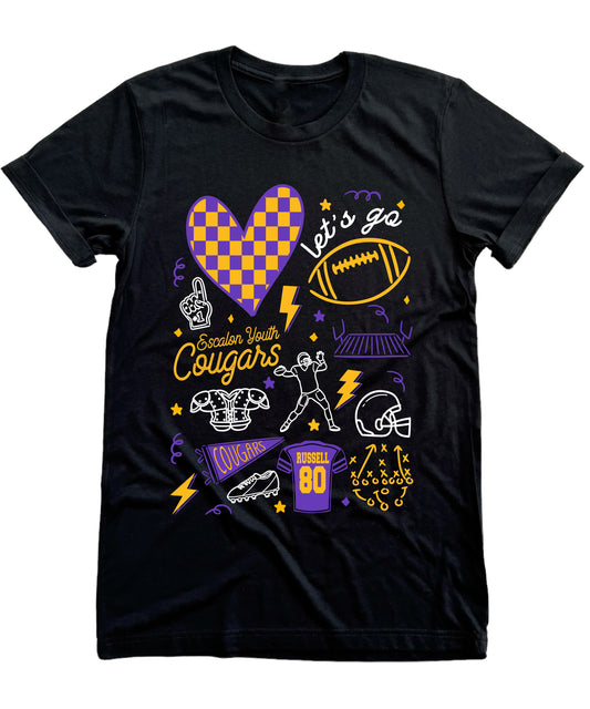 CUSTOMIZABLE Football Doodle - NO LOGO