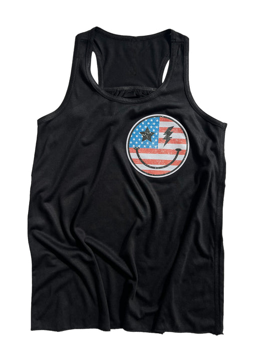 Patriotic Smiley Face - POCKET DESIGN