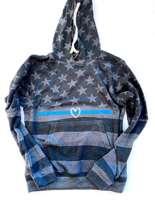 Line American Flag Sweatshirt