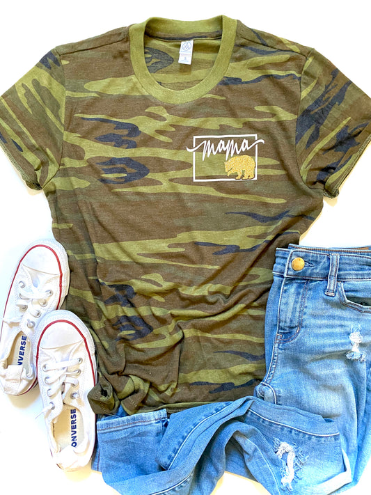Mama bear - CAMO- pocket design