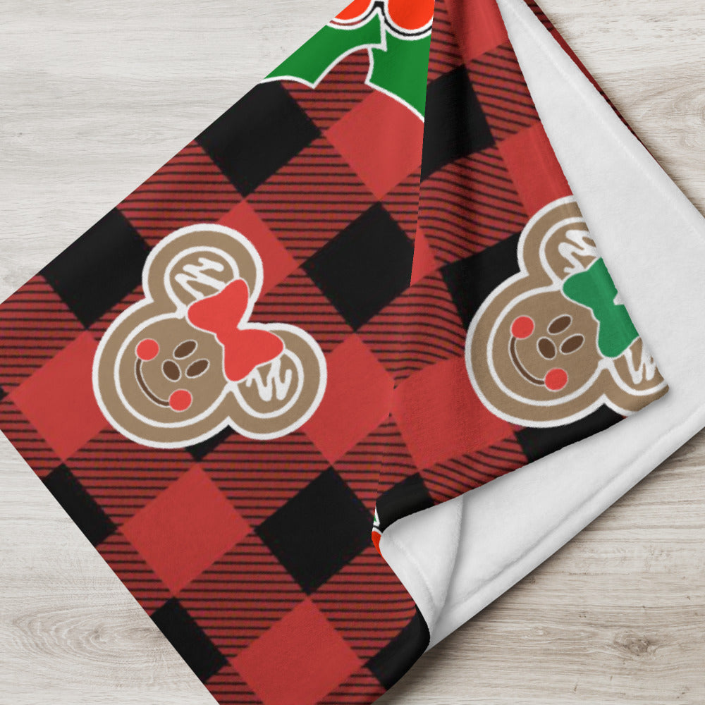 Holly Mouse - Buffalo Plaid Blanket