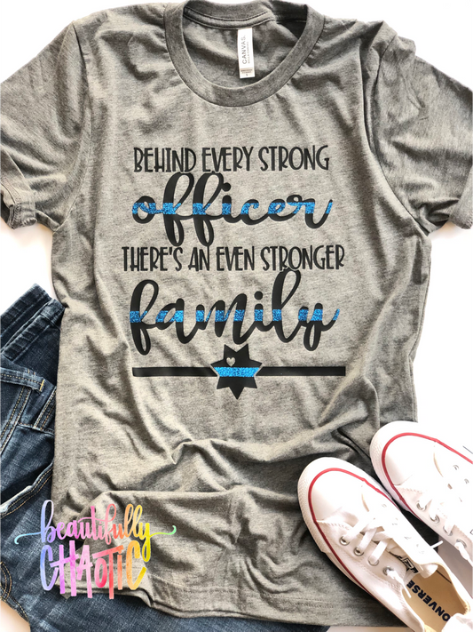 Behind every strong officer, there's an even stronger family. Police