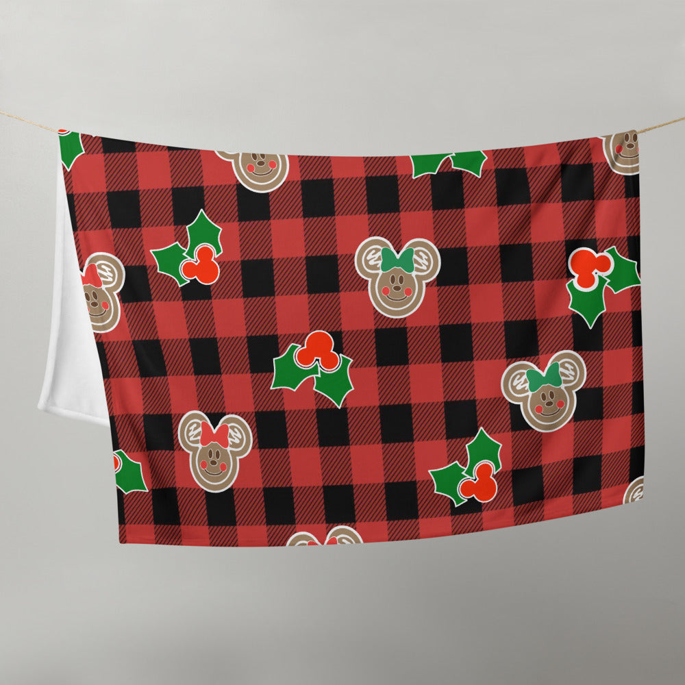 Holly Mouse - Buffalo Plaid Blanket