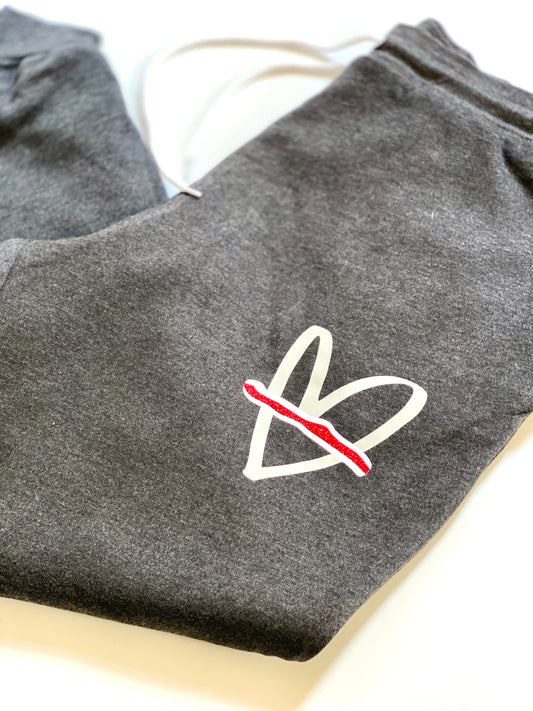 RED AND WHITE line - JOGGERS