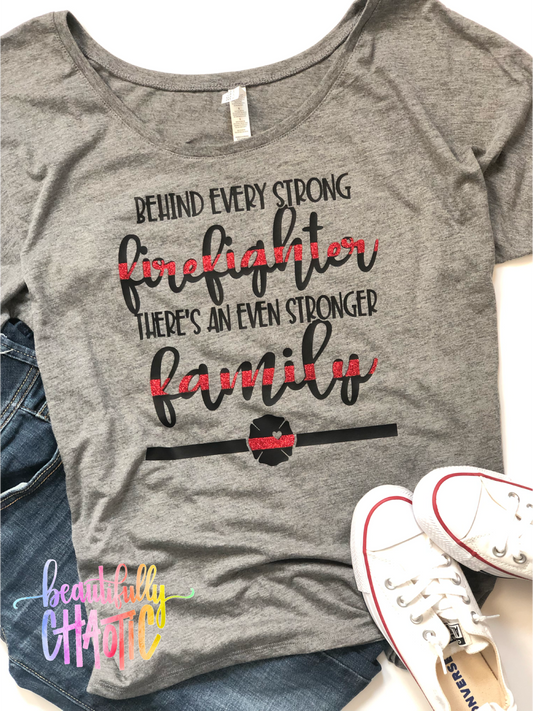Behind every strong firefighter, there's an even stronger family.