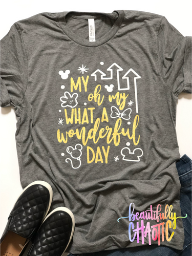 My oh my what a wonderful day- Yellow Design