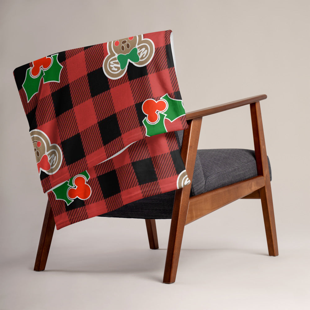 Holly Mouse - Buffalo Plaid Blanket