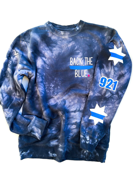 Back the Blue - Pocket and Sleeve design